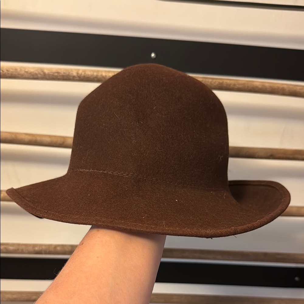 Vintage Brown Wool Hat